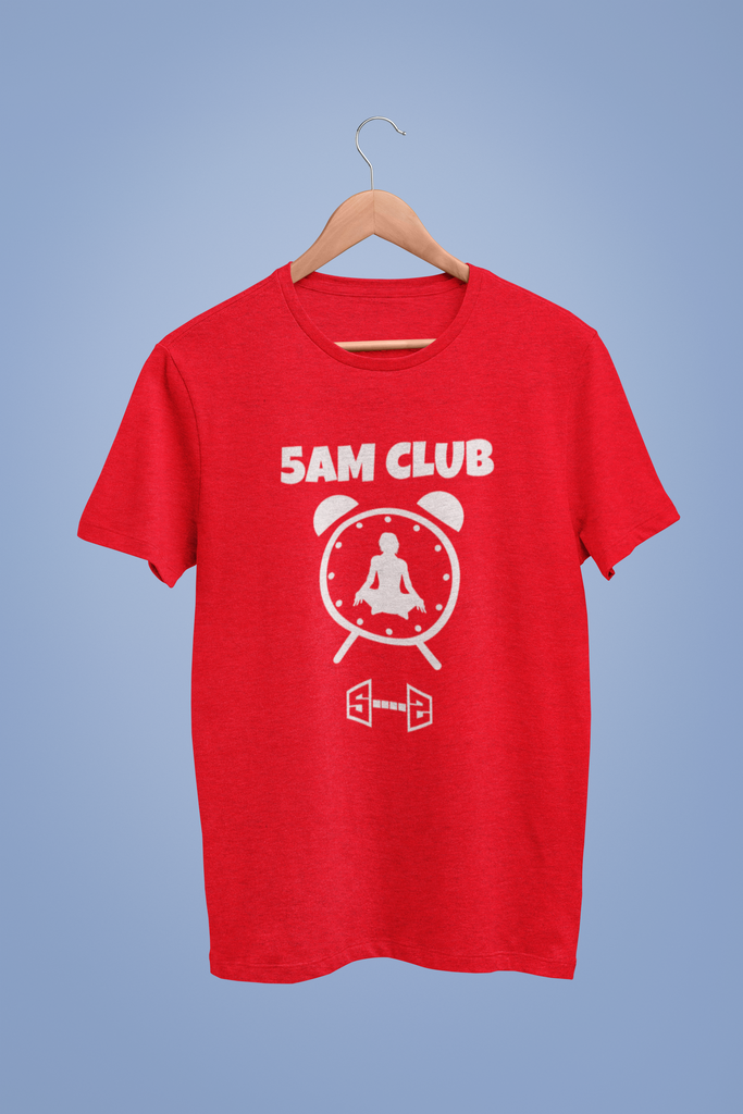 5am Club Yoga Red Tshirt