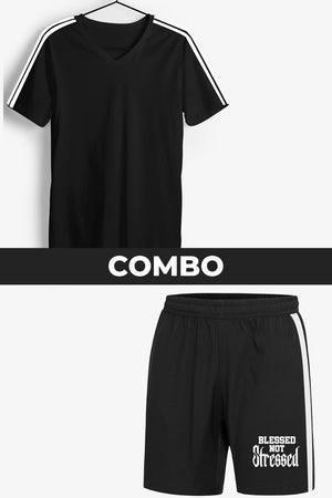 Blessed not Stressed Black Combo