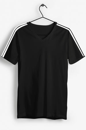 Black V neck Tshirt