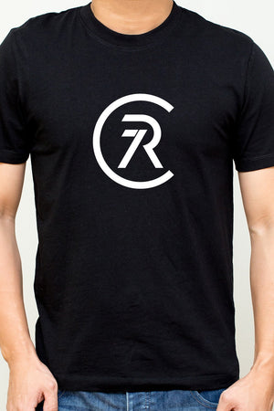 Cristiano Ronaldo - Minimal CR7 Emblem Portugal And Juventus Regular Fit Black