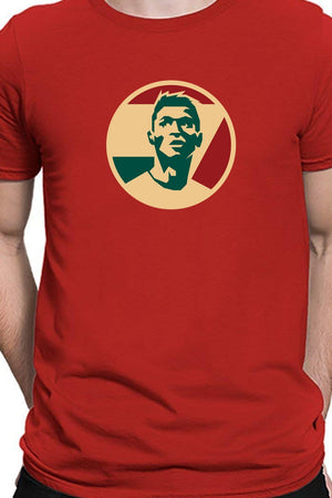 Cristiano Ronaldo CR7 Minimal Fan T-Shirt White Printed Round Neck