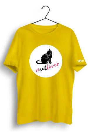 Cat Lover Yellow Tshirt
