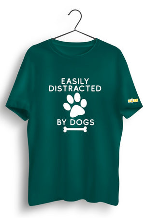 Easily Distracted Green Tshirt