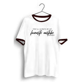 Favourite Mistake White and Black Ringer Tee