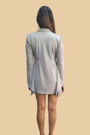 Grey Blazer Dress