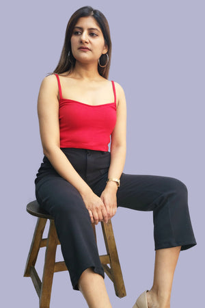 Black Ankle Length Pants