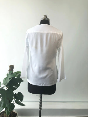 V Neck Top With Gold Chain