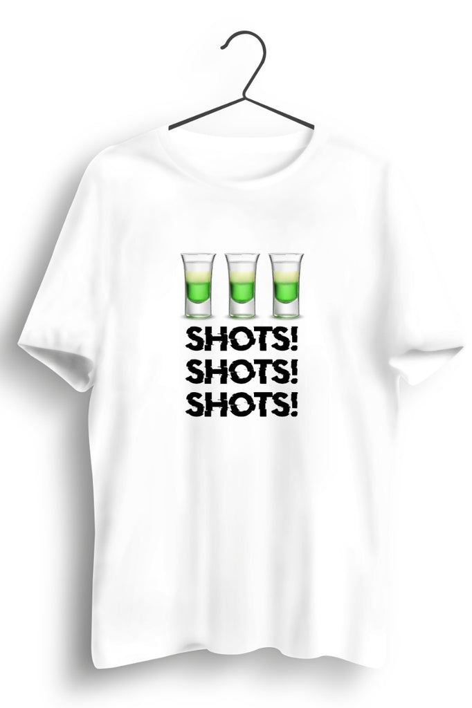 Shots! White Tshirt