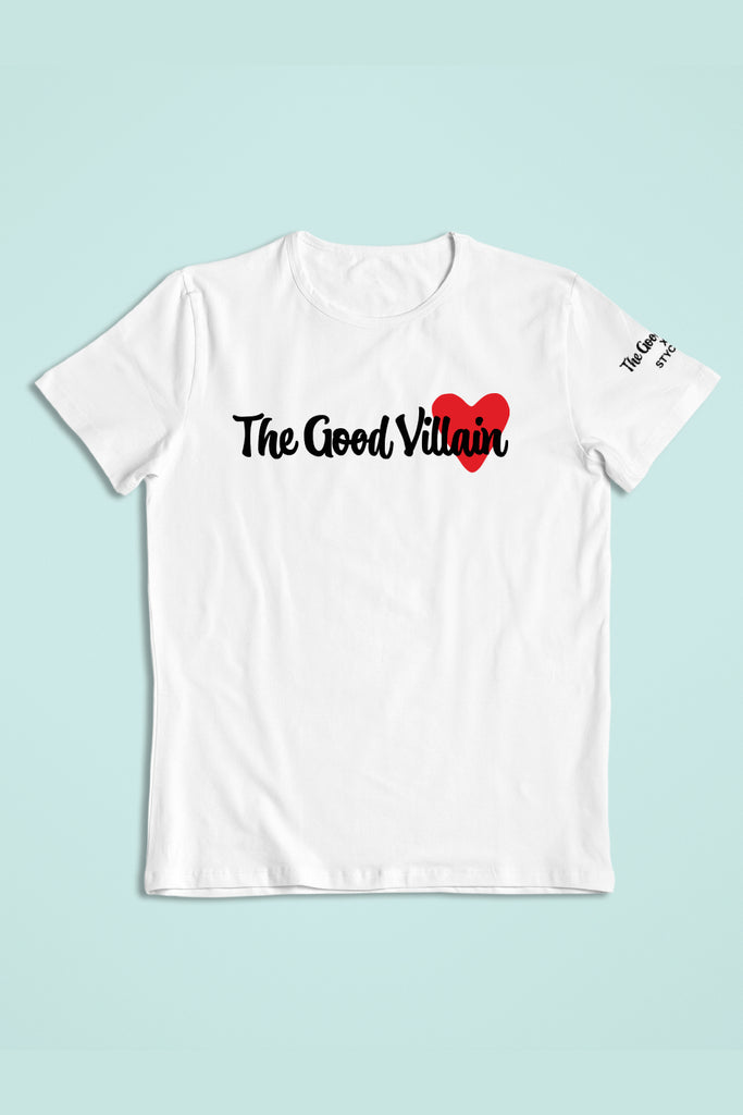 TGV Text Print White Tshirt