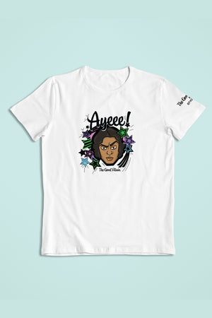 Ayeee Graphic Printed White Tshirt