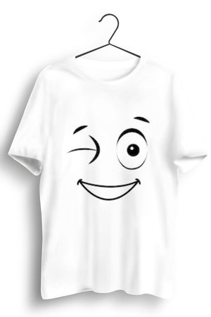 Cute Wink White Tshirt