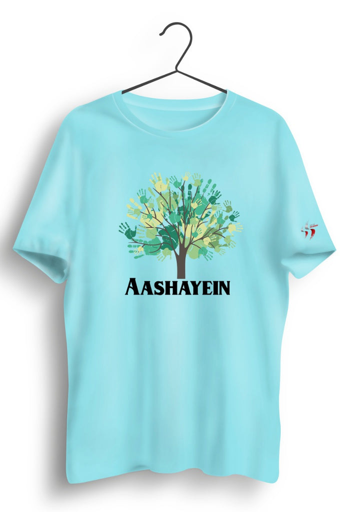 Aashayein Sky Blue Tshirt