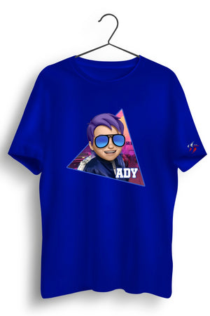Ady Graphic Printed Blue Tshirt