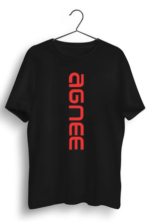 Agnee Text Vertical Printed Tee