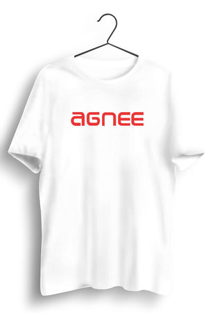 Agnee Text Horizontal Printed Tee