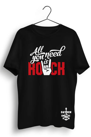 All You Need Is Rock Black Tshirt