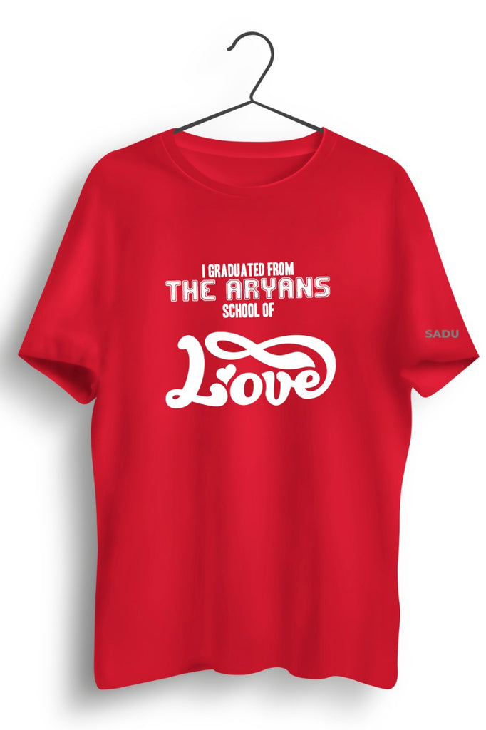 Aryans School Of Love Red Tshirt