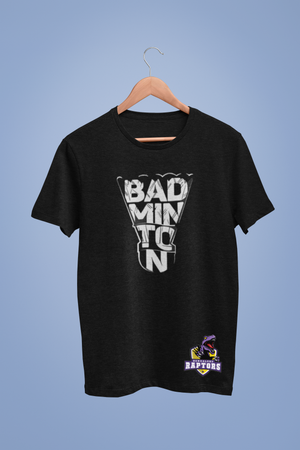 Bengaluru Raptors Badminton Graphic Black Tshirt