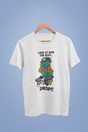 Beat Drop White Tshirt