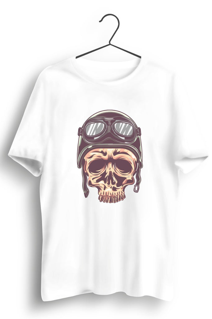 Skull Pilot White Tshirt