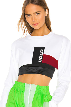High Crop Top White