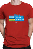 Save Govt. Schools Movement Tee - Styched In India Graphic T-Shirt Red