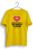 Broken Heart Graphic Printed Tshirt
