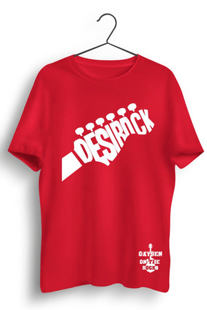 Desi Rock Printed Red Tshirt