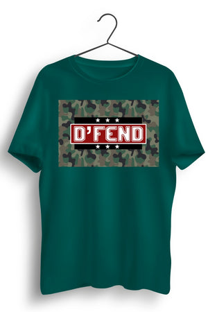 DFend Camo Print Green Tshirt