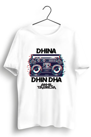 Dhina Dhin Da White Tshirt