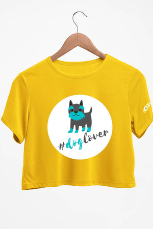 Dog Lover Yellow Crop Top