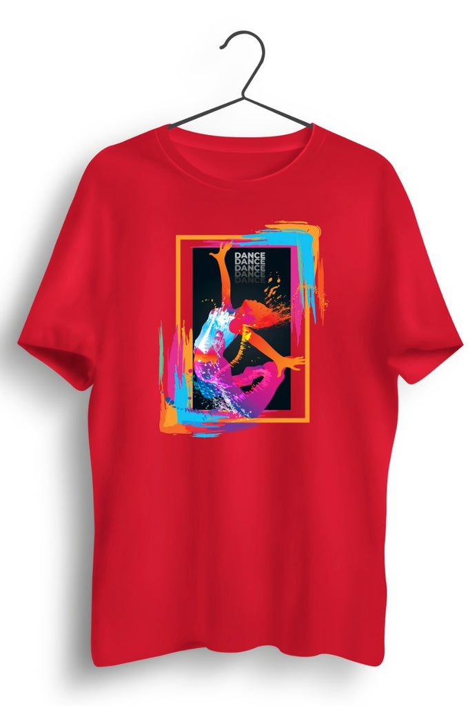 Dance Sets You Free! Graphic Red Tshirt