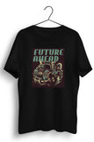 Future Ahead Graphic Printed Black Tshirt
