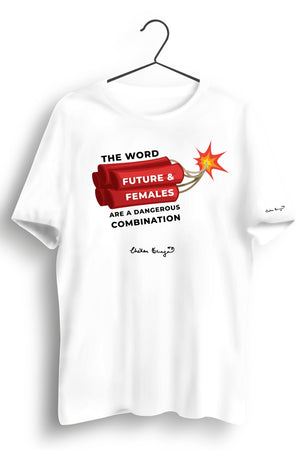 Future & Females Graphic Printed White Tshirt