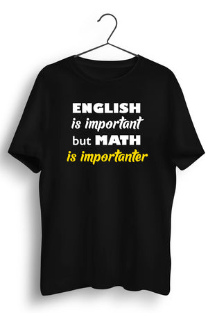 Math Is Importanter Black Tshirt