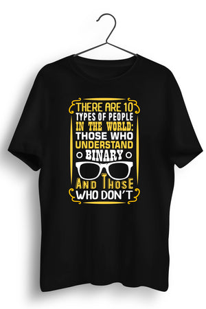 There are 10 Types of People Black Tshirt