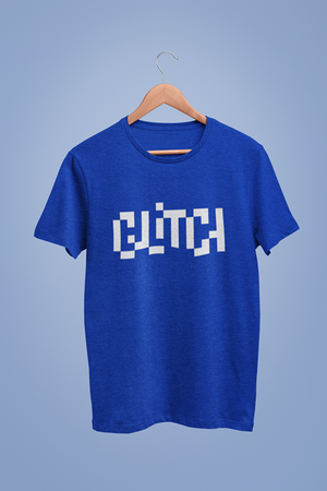 Glitch Collective Horizontal Graphic Blue Tshirt