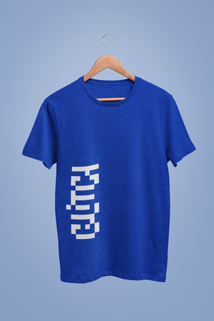 Glitch Collective Vertical Graphic Blue Tshirt