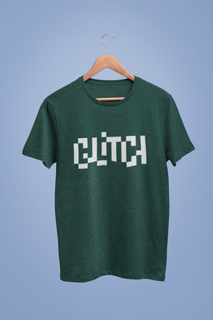 Glitch Collective Horizontal Graphic Green Tshirt