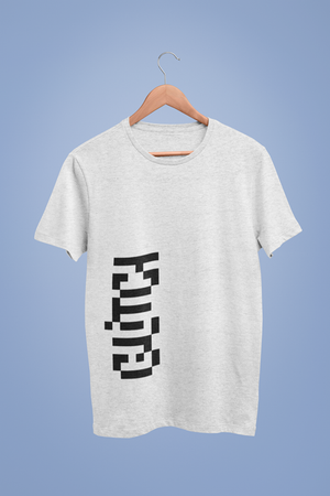 Glitch Collective Vertical Graphic White Tshirt