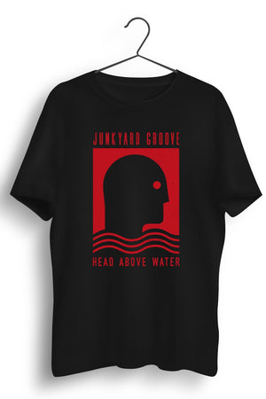 Head Above Water Red Artwork Black Tshirt