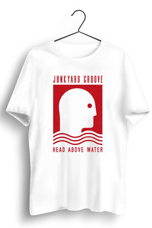 Head Above Water Red Artwork White Tshirt