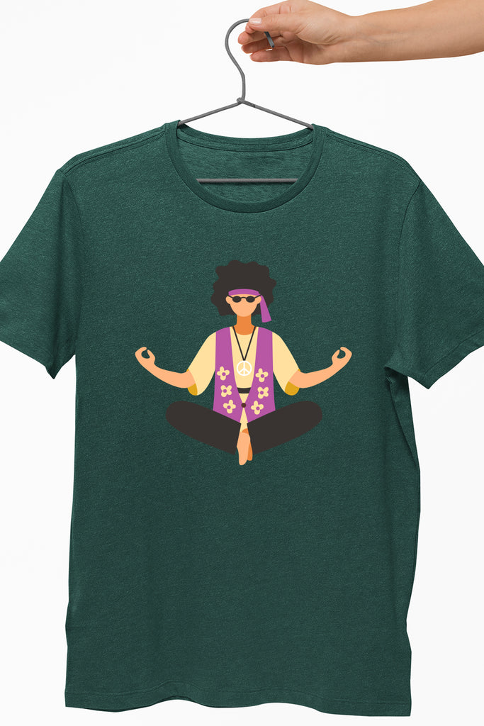 Hippie Yoga Green Tshirt
