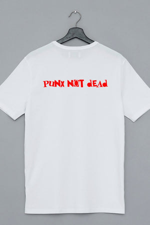 Hooligan Graphic Printed White Tee