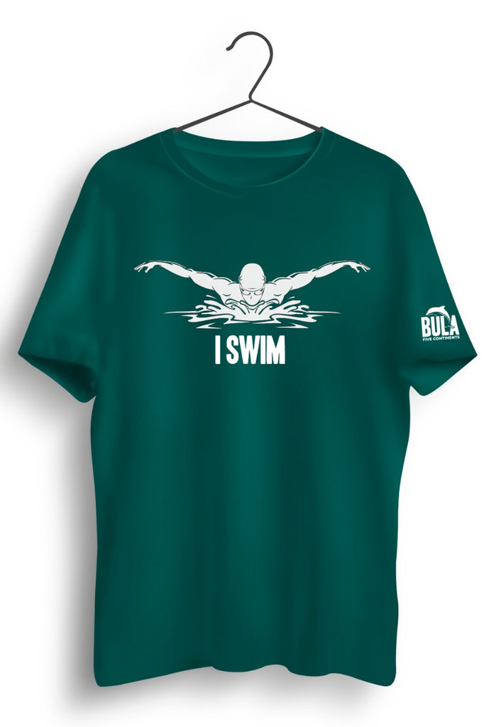 I Swim Green Tshirt