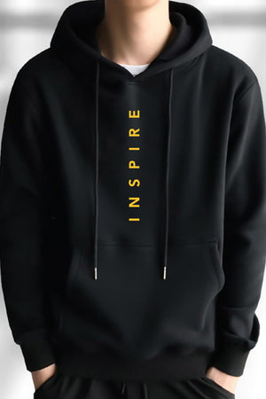 Inspire Premium Black Hoodie