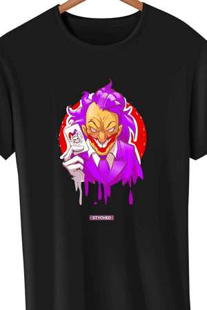 The Joker - Illustrative Graphic Black Tee