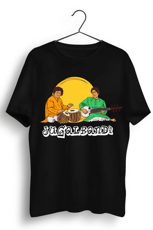 Jugalbandi Graphic Printed Black Tshirt