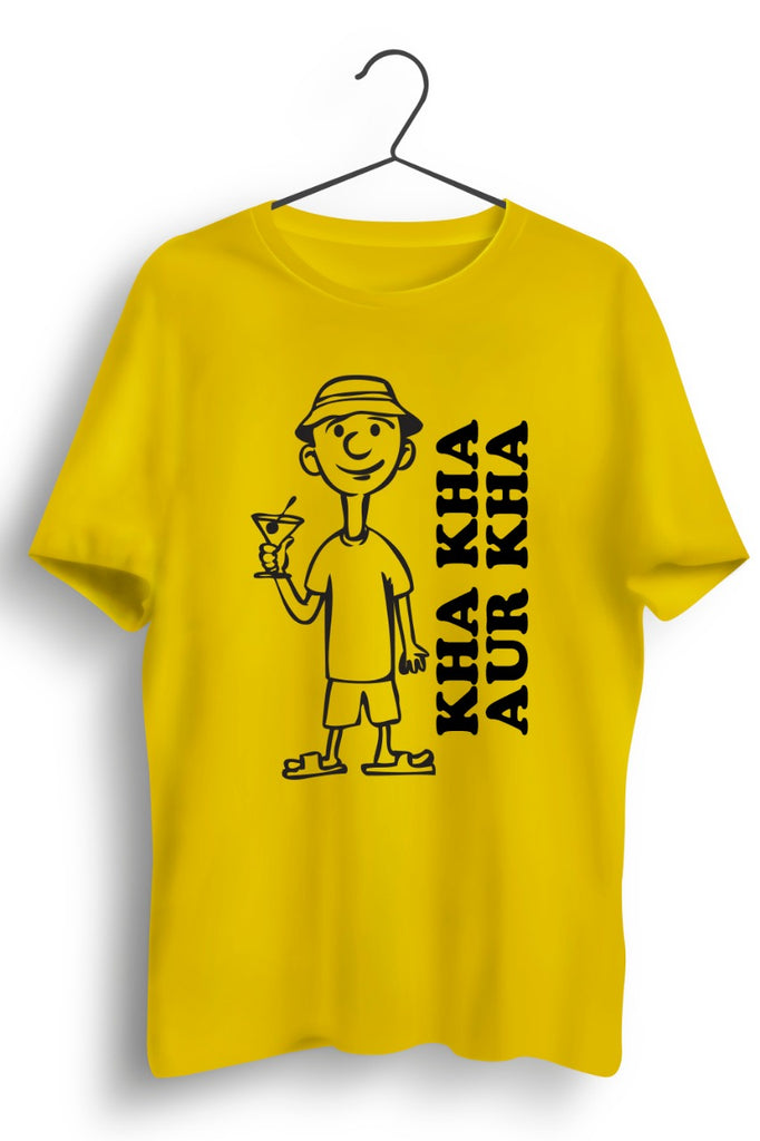 Aur Kha Yellow Tshirt