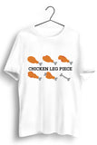 Chicken Leg Piece White Tshirt